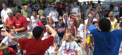 Kids DJs at Minnesota Twins Game
